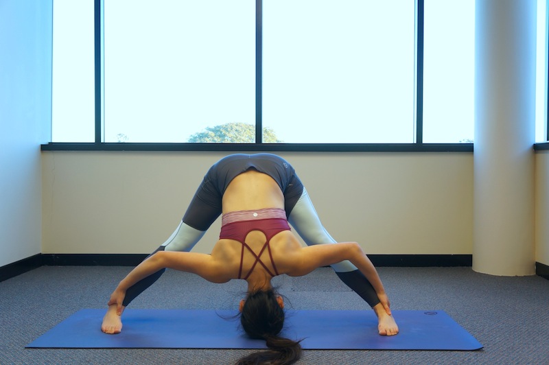 POSE OF THE MONTH: WIDE LEGGED FORWARD FOLD
